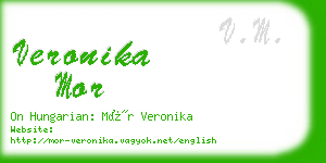 veronika mor business card